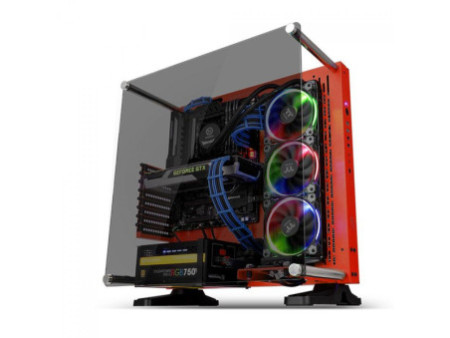 Gabinete Gamer Thermaltake View 200 TG ARGB Snow, Mid Tower, Vidro Temperado, ATX, White, Sem Fonte, Com 3 Fans, CA-1X3-00M6WN-0