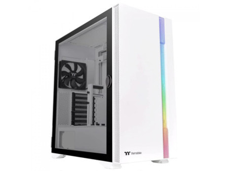 Gabinete Gamer Thermaltake H700 TG, Mid Tower, RGB, Vidro Temperado, E-ATX, Black, Sem Fonte, Com 2 Fans, CA-1Y1-00M1WN-00