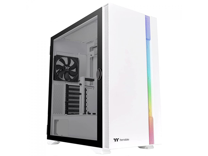 Gabinete Gamer Thermaltake H700 TG, Mid Tower, RGB, Vidro Temperado, E-ATX, Black, Sem Fonte, Com 2 Fans, CA-1Y1-00M1WN-00