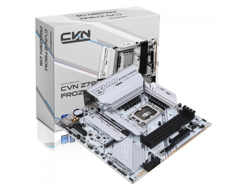Placa Mãe Colorful CVN Z790M Frozen D5 V20, Chipset Z790, Intel LGA 1700, MATX, DDR5, Branco