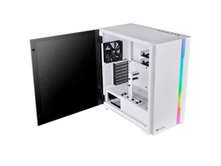 Gabinete Gamer Thermaltake H700 TG, Mid Tower, RGB, Vidro Temperado, E-ATX, Black, Sem Fonte, Com 2 Fans, CA-1Y1-00M1WN-00
