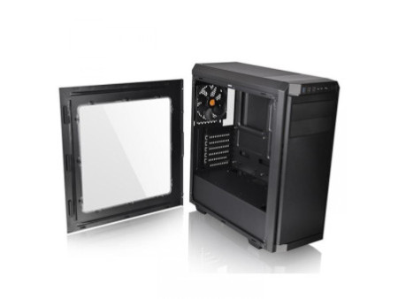 Gabinete Gamer Thermaltake View 51TG, ARGB, Full Tower, 3 Vidros Temperados, Black, CA-1Q6-00M1WN-00, Com 3 Fans, Sem Fonte