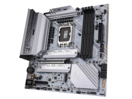 Placa Mãe Colorful CVN Z790M Frozen D5 V20, Chipset Z790, Intel LGA 1700, MATX, DDR5, Branco