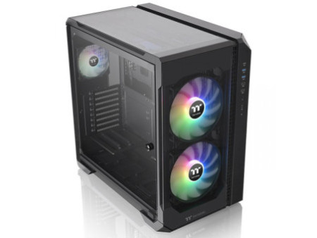 Gabinete Gamer Thermaltake H200 TG RGB, Mid Tower, Vidro Temperado, Black, Sem Fonte, CA-1M3-00M1WN-00
