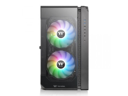 Gabinete Gamer Thermaltake H200 TG RGB, Mid Tower, Vidro Temperado, Black, Sem Fonte, CA-1M3-00M1WN-00