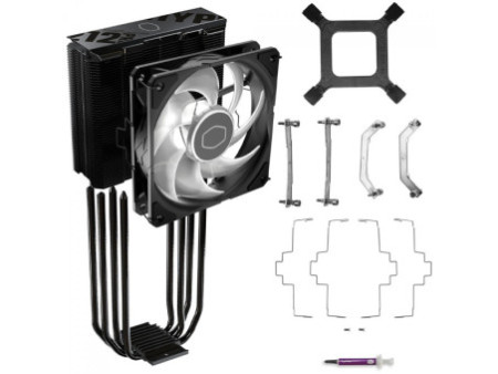 Cooler Para Processador BRX Dragon CAF100, RGB, 90mm, Intel, Preto