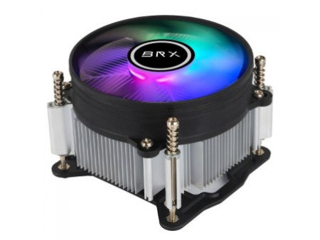 Cooler Para Processador BRX Glow Ice CAF103, RGB, 90mm, Intel-AMD, Preto