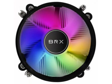 Cooler Para Processador BRX Glow Ice CAF103, RGB, 90mm, Intel-AMD, Preto