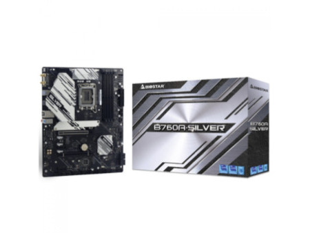 Placa Mãe Biostar B760A-Silver, Chipset B760, Intel LGA 1700, ATX, DDR5