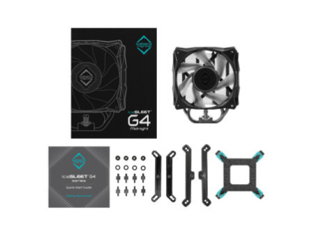 Cooler Para Processador Iceberg Thermal IceSLEET X5, 120mm, RGB, Intel-AMD, Azul, ICELEETX5-00A