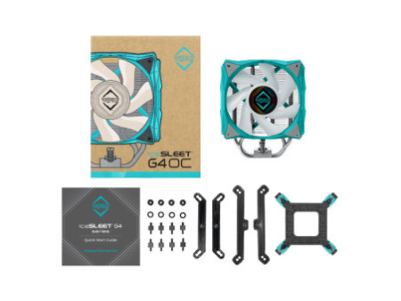 Cooler Para Processador Iceberg Thermal IceSLEET G4 OC, 120mm, ARGB, Intel-AMD, Preto, ICESLEETG4OC-BBT-00A