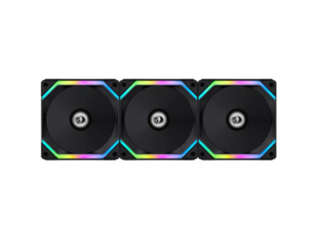 Kit Fan Com 3 Unidades Gamer Ninja Shimo, ARGB, 120mm, Com Controladora, Preto, GN-FN-SMK12AB