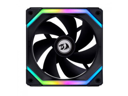 Kit Fan Com 3 Unidades Gamer Ninja Shimo, ARGB, 120mm, Com Controladora, Preto, GN-FN-SMK12AB
