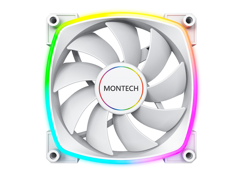 Cooler Para Gabinete Montech AX120 PWM, 120mm, White