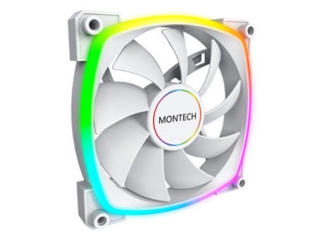 Cooler Para Gabinete Montech AX120 PWM, 120mm, White