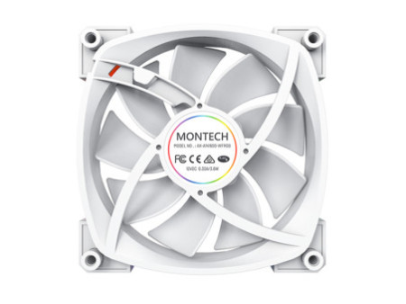 Cooler Para Gabinete Montech AX120 PWM, 120mm, White