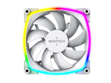 Cooler Para Gabinete Montech RX120 PWM, 120mm, Reverso, White