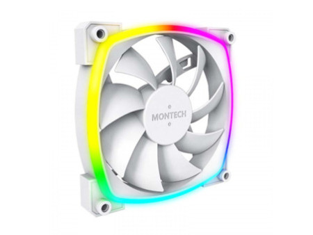 Cooler Para Gabinete Montech RX120 PWM, 120mm, Reverso, White