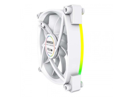 Cooler Para Gabinete Montech RX120 PWM, 120mm, Reverso, White