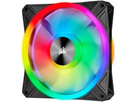Kit Fan com 4 Unidades Gamdias Aeolus, RGB, Black, 120mm, Com Controlador, AEOLUS M2-1204R-ELITE