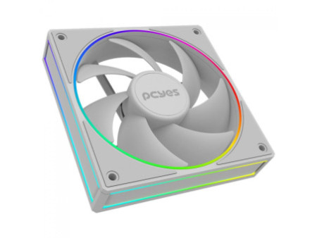Cooler Para Gabinete PCYes Vision Black Vulcan, ARGB, 120mm, Preto, FVBV120