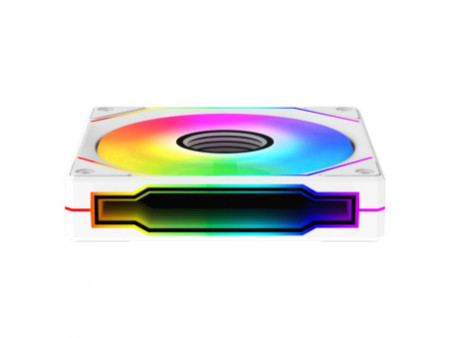 Cooler Para Gabinete Lian Li Uni Fan SL Wireless LCD, Reverse Blade, ARGB, 120mm, Com Tela, White, 12RSLLCD1W1W