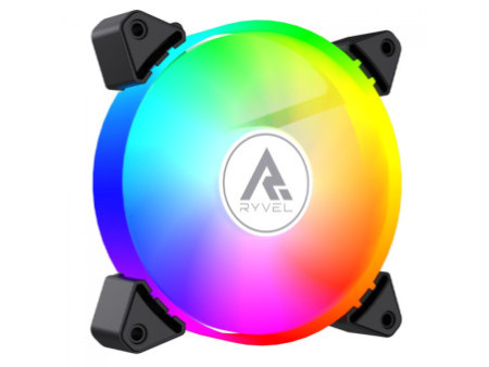 Kit Fan Com 3 Unidades Ryvel Lycan White, ARGB, 120mm, Com Controladora, Branco, RY-FN-LY-WT