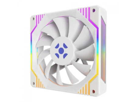 Kit Fan Com 3 Unidades Thermaltake Swafan Ex12, ARGB, 120mm, PWM, Branco, CL-F169-PL12SW-A