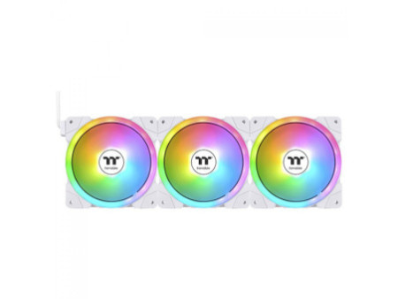 Kit Fan Com 3 Unidades Thermaltake Swafan Ex12, ARGB, 120mm, PWM, Azul, CL-F183-PL12BU-A
