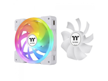 Kit Fan Com 3 Unidades Thermaltake Swafan Ex12, ARGB, 120mm, PWM, Azul, CL-F183-PL12BU-A