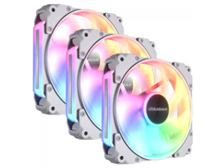 Kit Fan Com 3 Unidades Cougar Apolar, 120mm, ARGB, PWM, Preto, 3MAPR12A3.0001