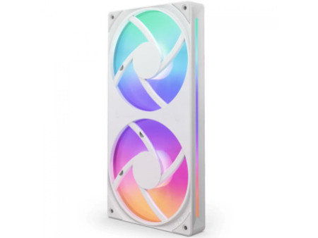 Cooler Para Gabinete NZXT F120 RGB DUO, 120mm, White, RF-D12SF-W1