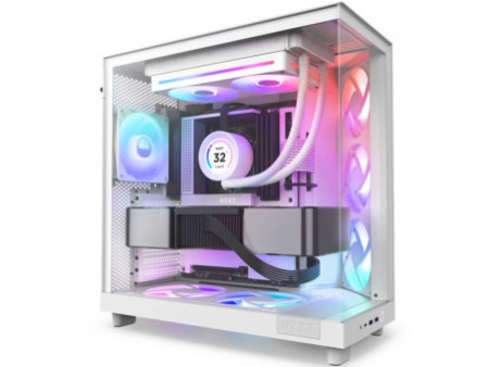 Cooler Para Gabinete NZXT F120 RGB DUO, 120mm, White, RF-D12SF-W1