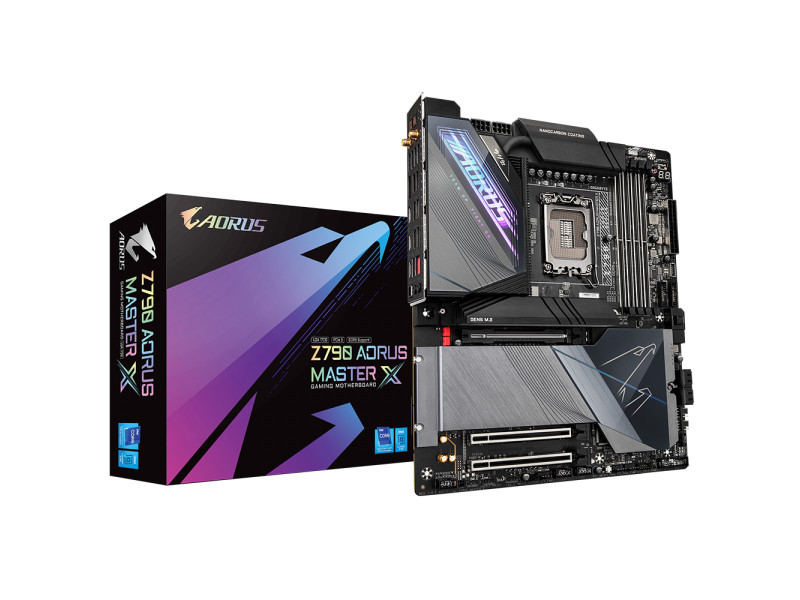 Placa Mãe Gigabyte Z790 AORUS MASTER X, Chipset Z790, WIFI, Intel LGA 1700, E-ATX, DDR5