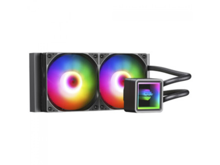 Water Cooler Gamer Ninja Yuki, ARGB, 360mm, Intel-AMD, Controladora, Black, GN-WC-YK360RB