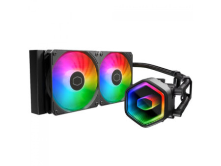 Water Cooler Cooler Master MasterLiquid 360 Core II, ARGB, 360mm, Intel-AMD, Black, MLW-D36M-A18PA-R1