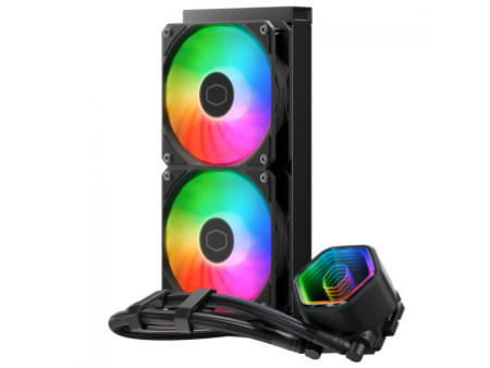 Water Cooler Cooler Master MasterLiquid 360 Core II, ARGB, 360mm, Intel-AMD, Black, MLW-D36M-A18PA-R1
