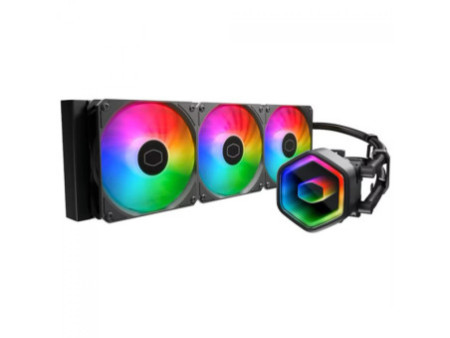 Water Cooler Cooler Master MasterLiquid 360 Core II, ARGB, 360mm, Intel-AMD, White, MLW-D36M-A18PA-RW