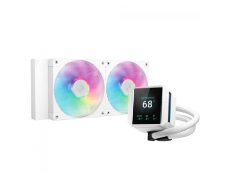 Water Cooler Deepcool LP240 WH, ARGB, 240mm, Display Pixel, Intel-AMD, Branco, R-LP240-WHMSMC-G-1
