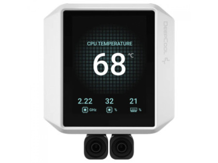 Water Cooler Deepcool LP240 WH, ARGB, 240mm, Display Pixel, Intel-AMD, Branco, R-LP240-WHMSMC-G-1