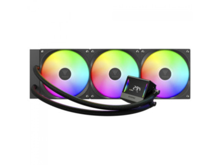 Water Cooler Thermaltake Toughliquid Ultra, RGB, 280mm, Display LCD, Intel-AMD, Preto, CL-W371-PL14SW-A