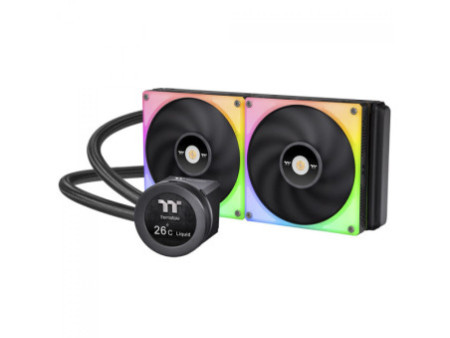 Water Cooler Thermaltake Toughliquid 240 Racing Green, ARGB, 240mm, Intel-AMD, Verde, CL-W319-PL12RG-A