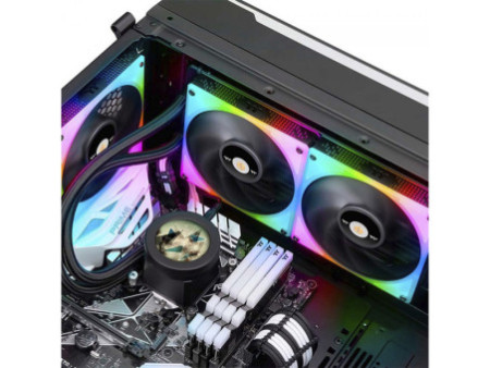 Water Cooler Thermaltake Toughliquid 240 Racing Green, ARGB, 240mm, Intel-AMD, Verde, CL-W319-PL12RG-A