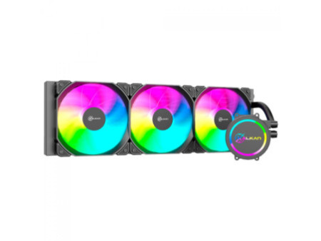 Water Cooler Kalkan Alpha 240 ARGB, 240mm, Com Display, Intel-AMD, Preto, KLK00047
