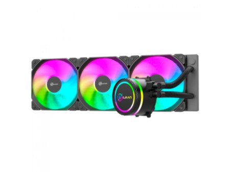 Water Cooler Kalkan Alpha 240 ARGB, 240mm, Com Display, Intel-AMD, Preto, KLK00047