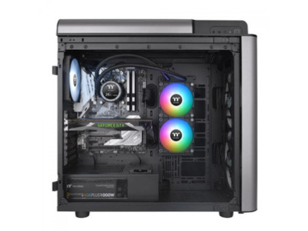 Water Cooler Thermaltake TH280 V2 Ultra EX Snow, ARGB, Display LCD, 280mm, Intel-AMD, Branco, CL-W427-PL14SW-A
