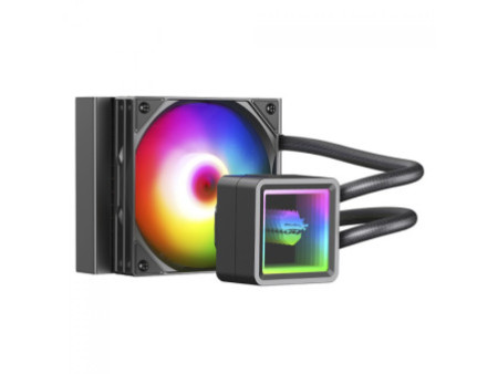 Water Cooler DeepCool LT240 WH ARGB, 240mm, Intel-AMD, White, R-LT240-WHAMNC-G-1