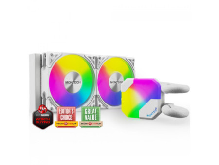 Water Cooler Montech HyperFlow ARGB, 360mm, Intel-AMD, Preto