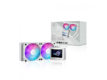 Water Cooler Asus Rog Strix LC III, 240mm, ARGB, Intel-AMD, White, 90RC00S2-M0UAY0