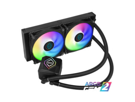 Water Cooler Deepcool LD240, ARGB, 240mm, Intel-AMD, Black, R-LD240-BKMSN-G-1